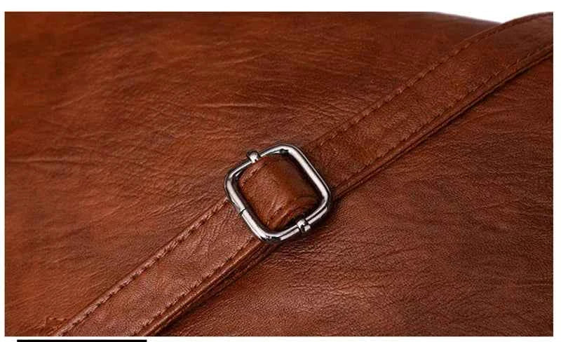Sac cabas femme en cuir avec bandoulière Bleu-Kaki-Pourpre-Marron-Noir-Vin rouge-ShopGET®