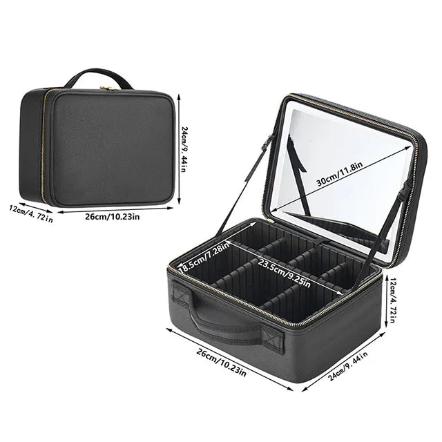 Trousse maquillage avec miroir - ShopGET®