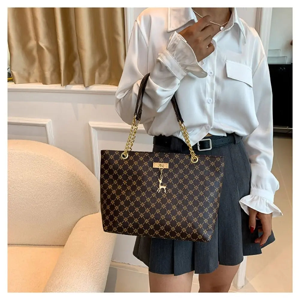 Sac cabas femme summer time Blanc-Noir-Jaune-Marron-ShopGET®