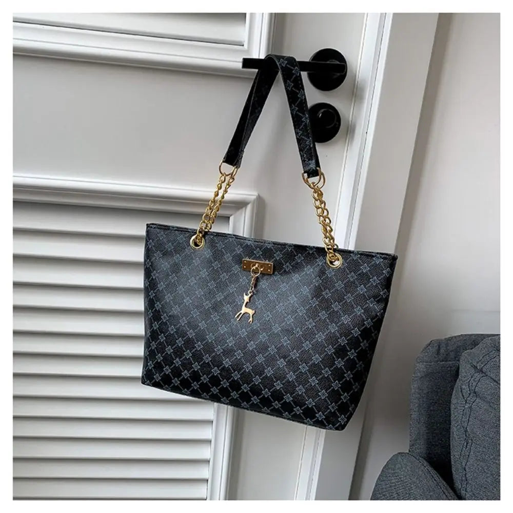 Sac cabas femme summer time Blanc-Noir-Jaune-Marron-ShopGET®