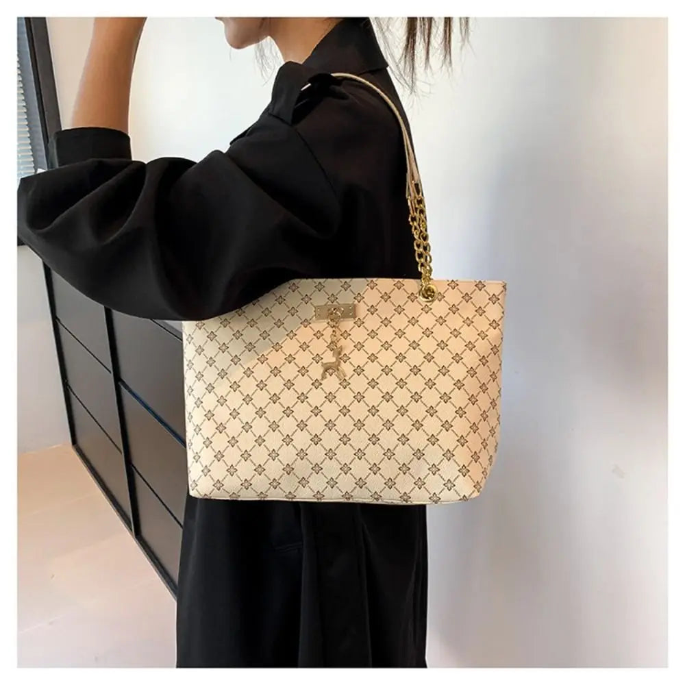 Sac cabas femme summer time Blanc-Noir-Jaune-Marron-ShopGET®