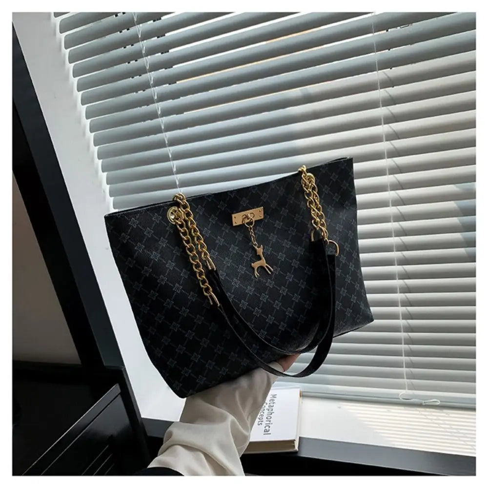 Sac cabas femme summer time Blanc-Noir-Jaune-Marron-ShopGET®