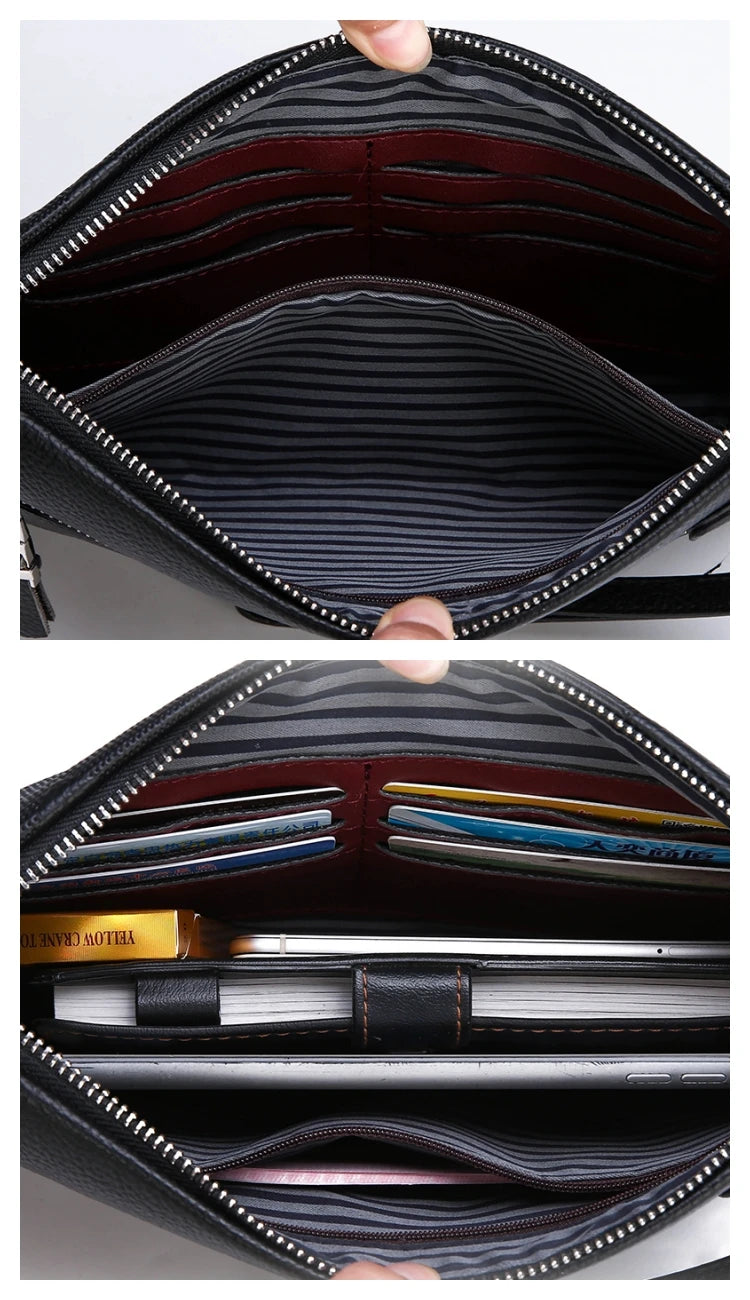 Pochette homme cuir luxe - ShopGET®