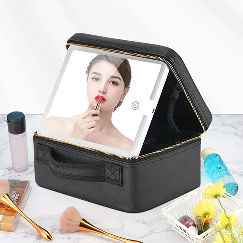 Trousse maquillage avec miroir - ShopGET®