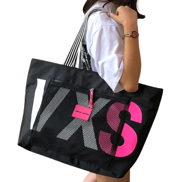 Cabas femme VXS Noir-Pourpre-Bleu-Bleu SB-ShopGET® 