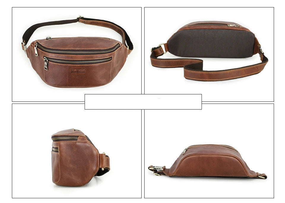 Sac banane en cuir pour professionnel