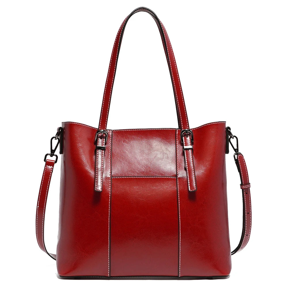 Sac cabas noir large capacité pour femme Bleu-Orange-Vert-Rouge-Beige-Noir-Marron-ShopGET® 