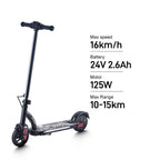 Trottinette électrique enfant  de  6-12 ans  16km/h Max