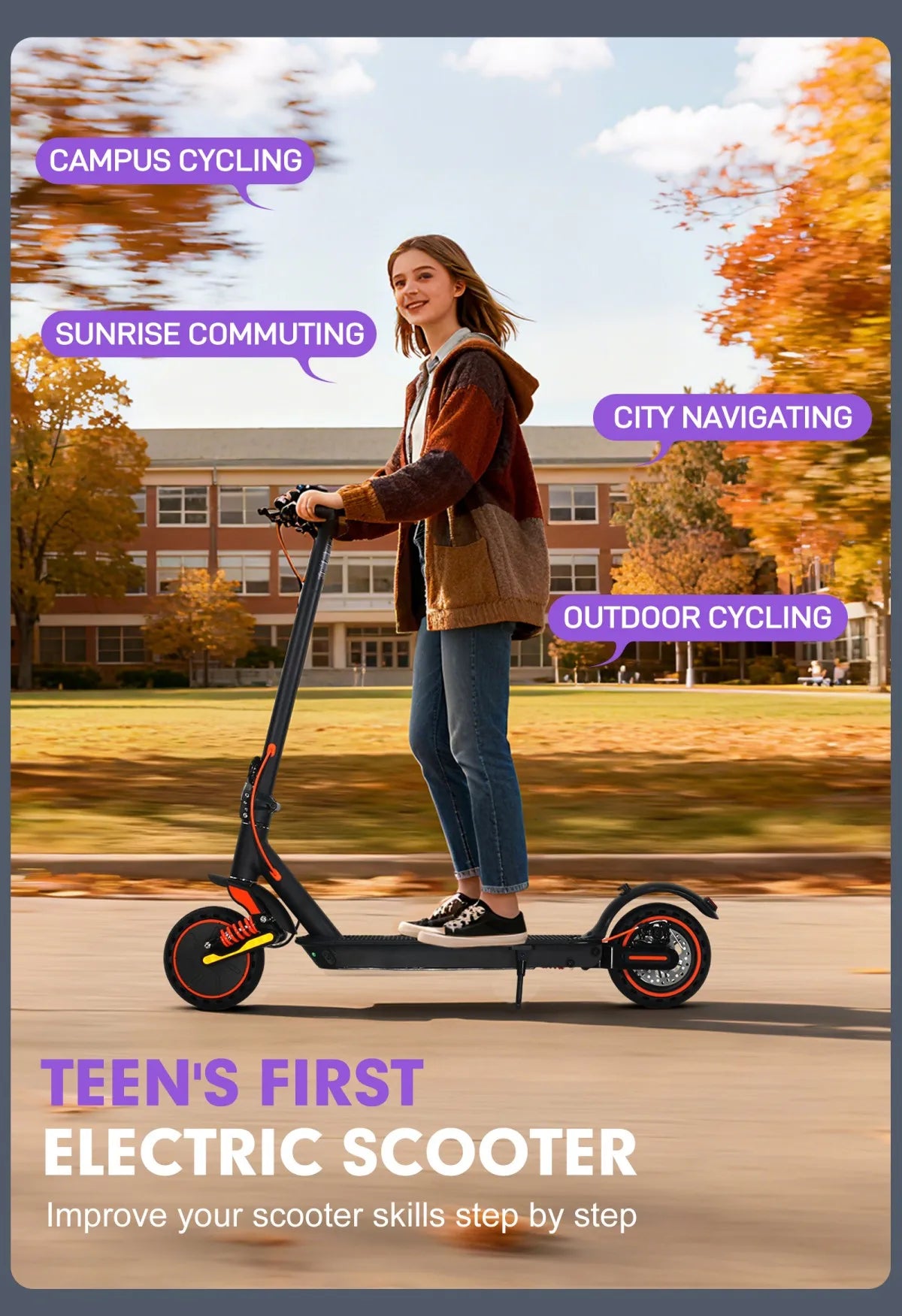 Trottinette électrique avec siège 350W Max 30km/h