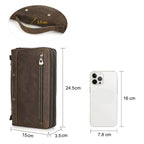 Sac pochette homme  cuir Marron / 24 x 3.5 x 15cm / Offerte-ShopGET® 