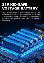 Trottinette électrique enfant  de  6-12 ans  16km/h Max