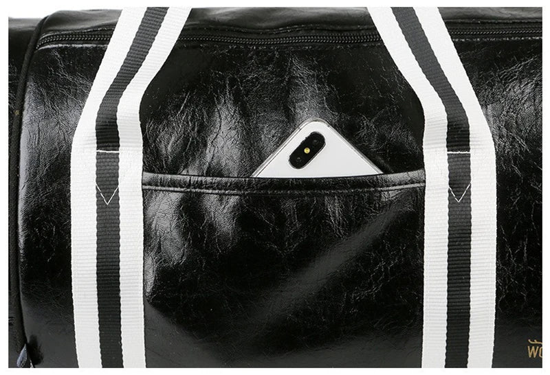 Grand sac polochon Rouge-Noir-ShopGET® 