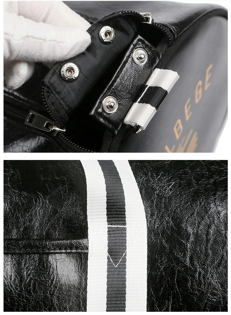 Grand sac polochon Rouge-Noir-ShopGET® 