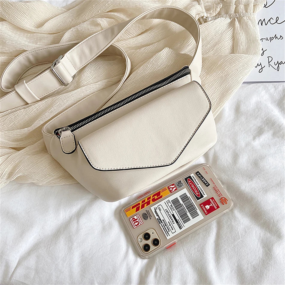 Sac banane en cuir  à bandoulière voyage