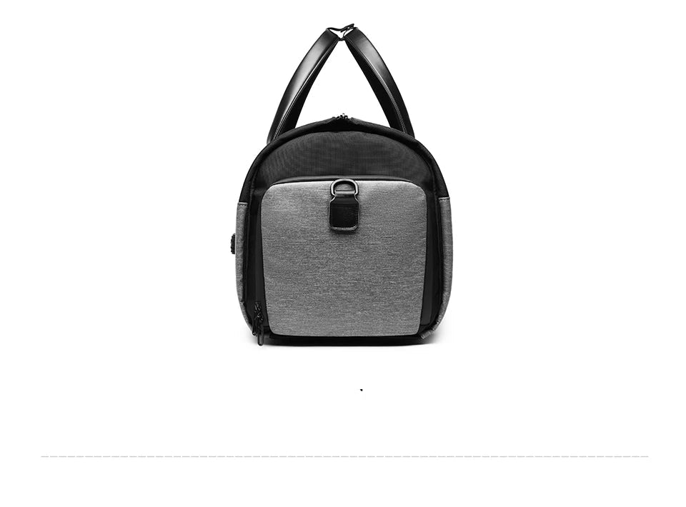 Sac weekend gentlemen de luxe Noir-Gris-ShopGET® 