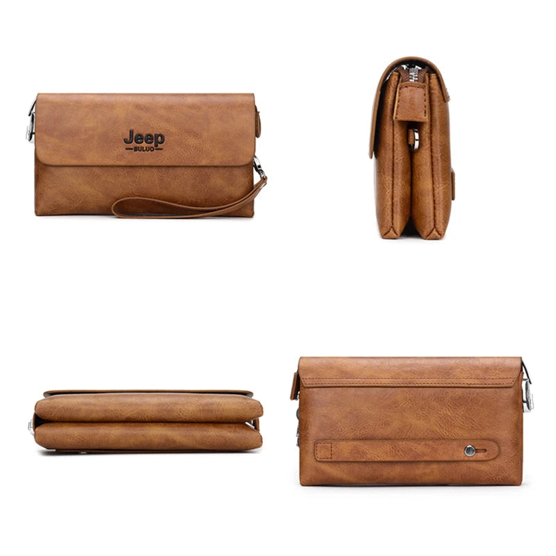 Pochette homme travail jeep Marron-Noir-Kaki-ShopGET® 