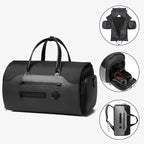 Sac weekend gentlemen de luxe Noir-Gris-ShopGET® 