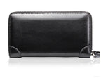 Pochette homme cuir brillant Noir / 21cm5cm12cm-Marron / 21cm5cm12cm-ShopGET® 