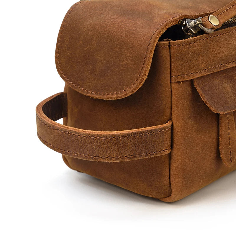 Trousse de toilette homme cuir luxe - ShopGET®