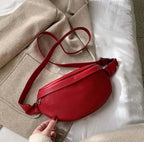 Sac banane en cuir femme