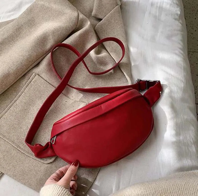 Sac banane en cuir femme