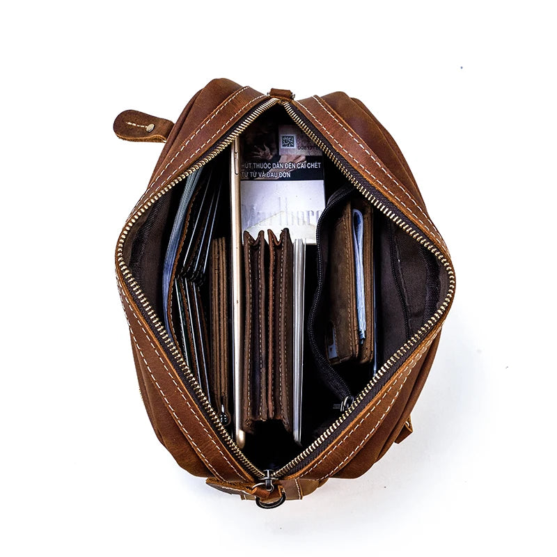 Trousse de toilette homme cuir luxe