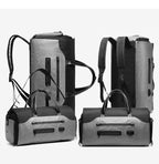 Sac weekend gentlemen de luxe Noir-Gris-ShopGET® 