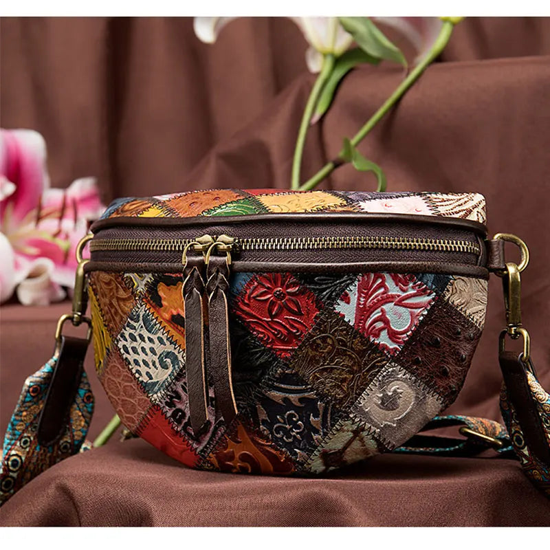 Sac banane en cuir femme pauline