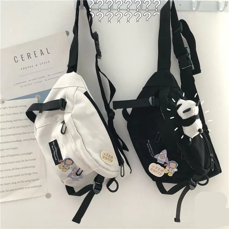 Sac banane toile pour homme