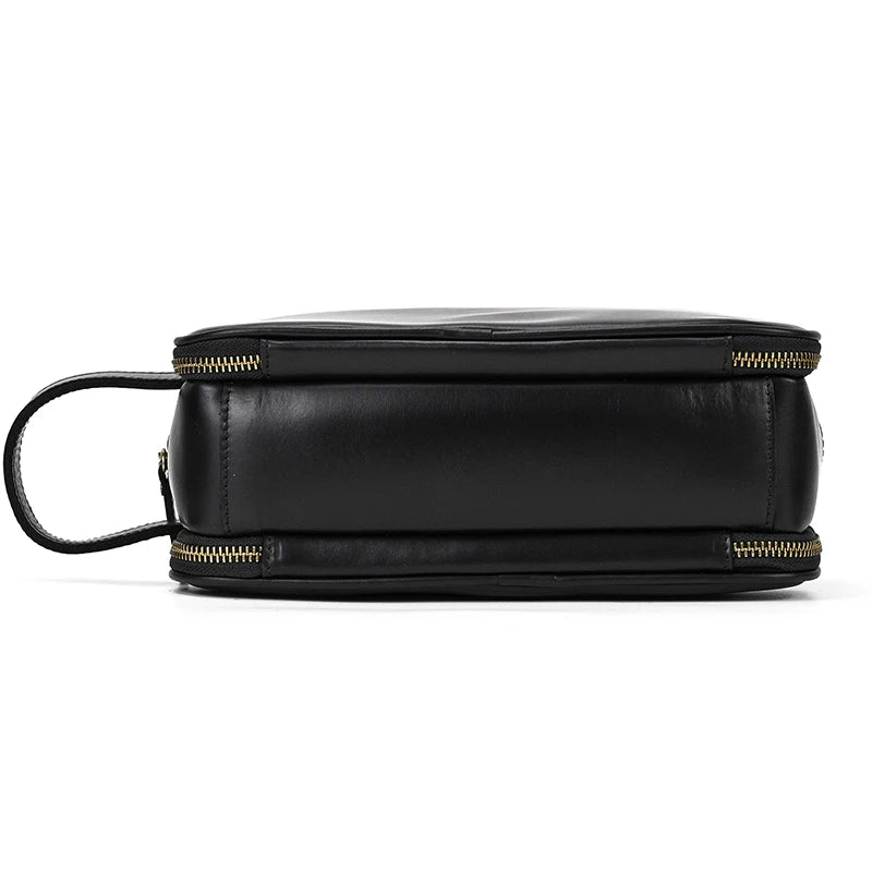 Trousse de toilette homme cuir noir à suspendre - ShopGET®
