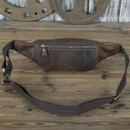 Sac banane en cuir solide pour homme