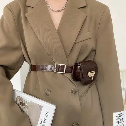 Sac banane léopard original pour ceinture