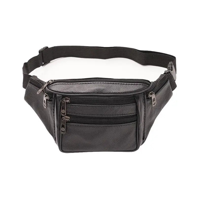 Sac banane en cuir doré jaune