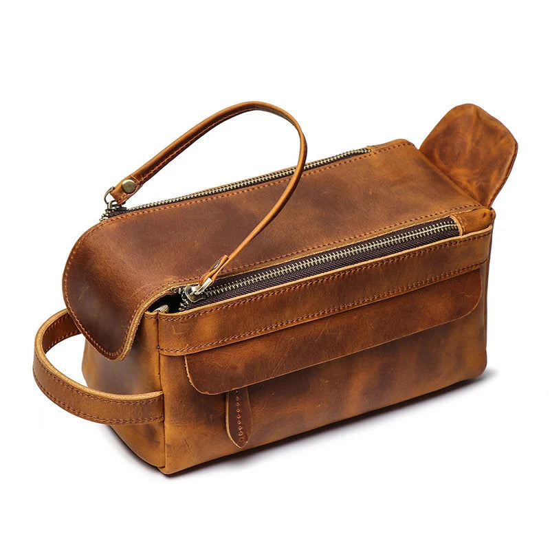 Trousse de toilette homme cuir luxe - ShopGET®