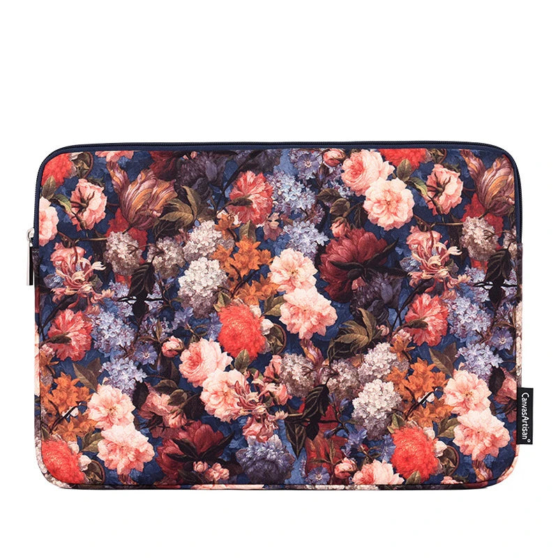Pochette ordinateur luxe femme fleur 3D - ShopGET®