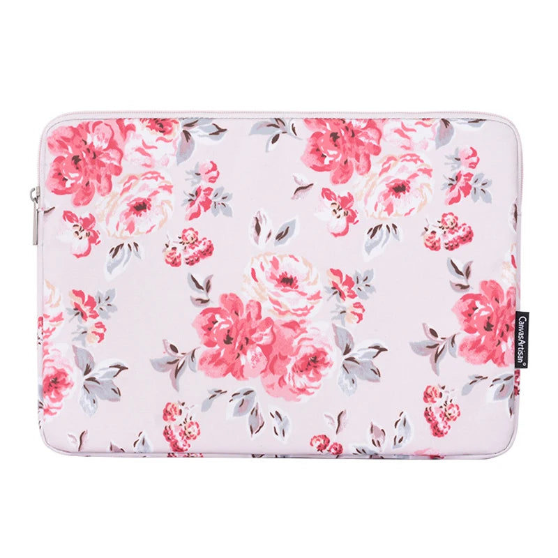 Pochette ordinateur 15.6 pouces à fleur rose - ShopGET®
