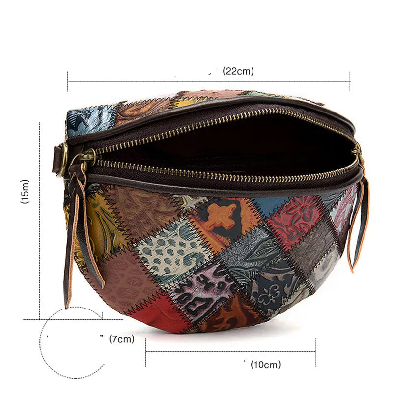 Sac banane en cuir femme pauline