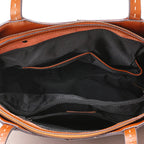 Sac cabas Zency souple Café-Marron-Noir-Gris-ShopGET® 