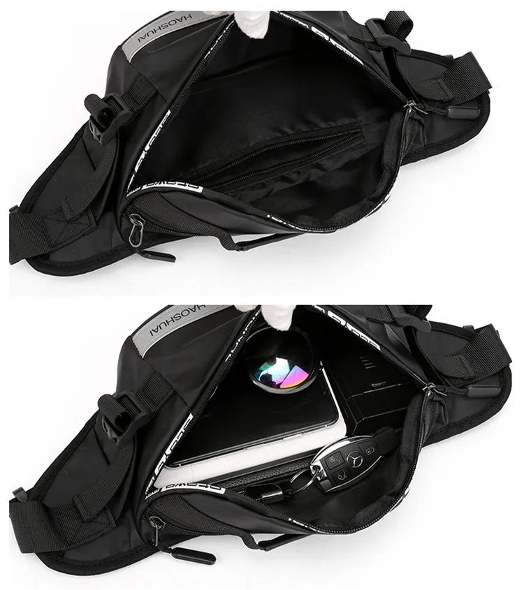 Sac banane homme streetwear en nylon