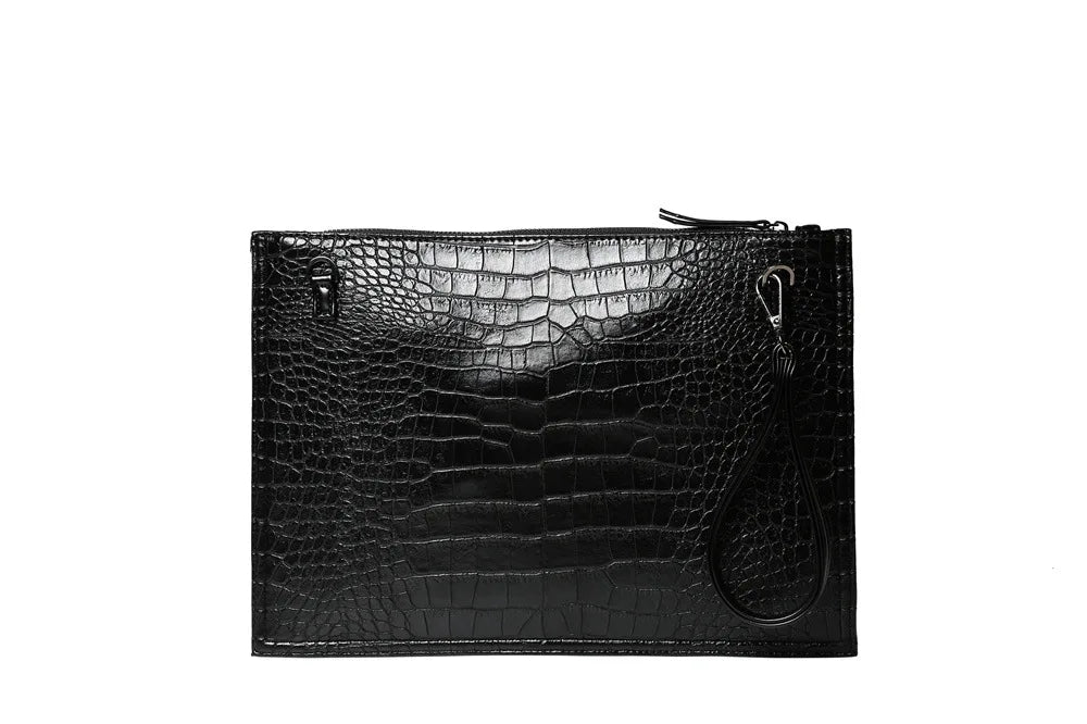 Pochette homme bandoulière noir Noir-ShopGET® 