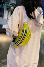 Sac banane argent pour femme - ShopGET®