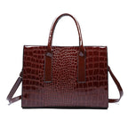 Sac cabas en cuir camel Noir / 34x13x24cm-wine rouge / 34x13x24cm-Marron camel / 34x13x24cm-ShopGET® 