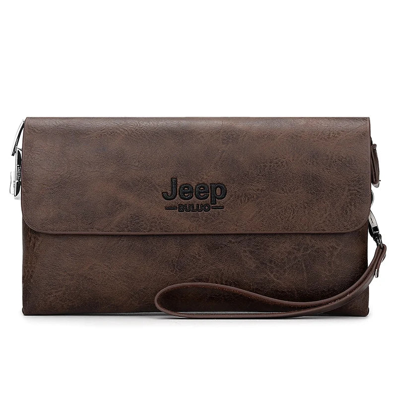 Pochette homme travail jeep Marron-Noir-Kaki-ShopGET® 