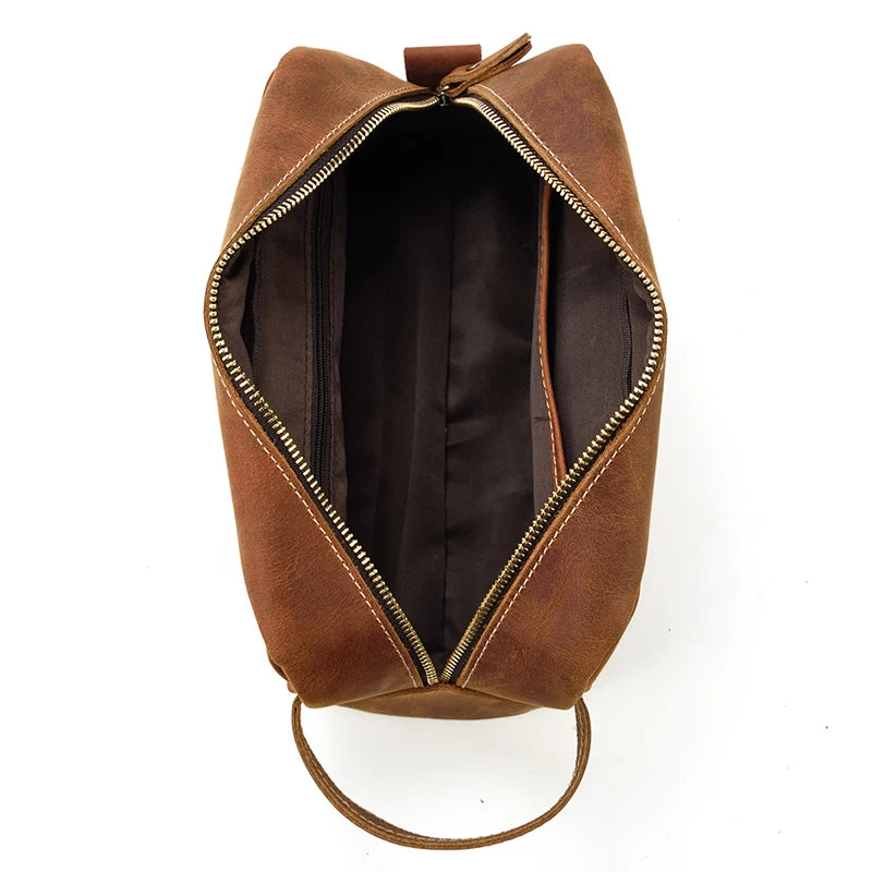 Trousse de toilette homme cuir luxe - ShopGET®