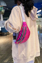 Sac banane argent pour femme - ShopGET®