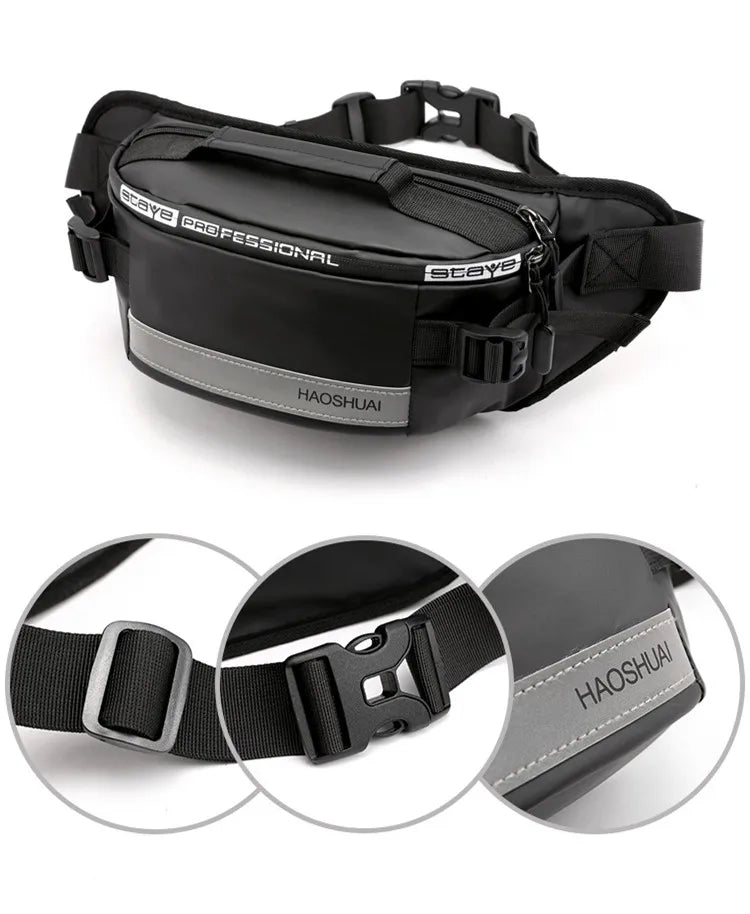 Sac banane homme streetwear en nylon