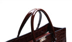 Sac cabas en cuir camel Noir / 34x13x24cm-wine rouge / 34x13x24cm-Marron camel / 34x13x24cm-ShopGET® 