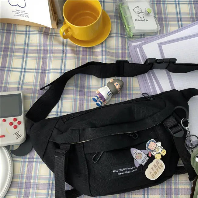 Sac banane toile pour homme