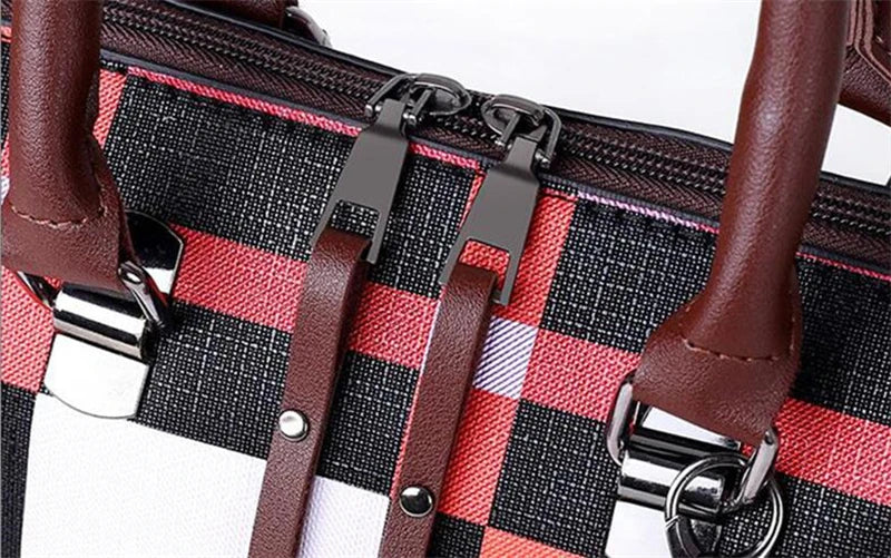 Sac cabas femme ensemble de 4 Pièces Rouge-Noir-Bleu A-Bleu-Marron-ShopGET® 