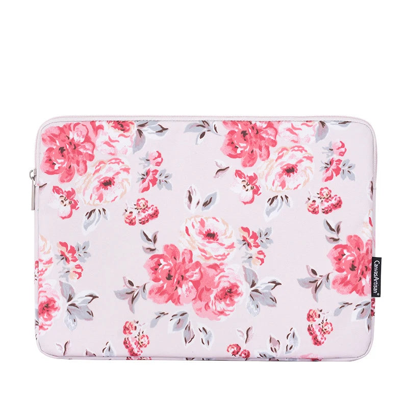 Pochette ordinateur 15.6 pouces à fleur rose - ShopGET®
